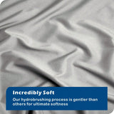 Hotel Soft Microfiber Duvet Cover Set-2000TC Quilt Cover Set & Pillowcases -1 Donna Cover Zipper Closure & 1 x Pillowcases-Breathable Bedding - Wrinkle, Fade, Stain Resistant(Silver-gray,King Single)