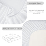 Hotel Soft Bed Sheet Set- Bedding Sheets & Pillowcases -Breathable Bedding - Wrinkle, Fade, Stain Resistant-Deep Pocket Flat Fitted Bed Sheet Set(Raw white,King Single)