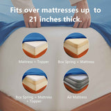 Hotel Soft Bed Sheet Set- Bedding Sheets & Pillowcases -Breathable Bedding - Wrinkle, Fade, Stain Resistant-Deep Pocket Flat Fitted Bed Sheet Set(Royal blue,King Single) In Australia - Darrahopens