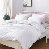 Hotel Soft Microfiber Duvet Cover Set-2000TC Quilt Cover Set & Pillowcases -1 Donna Cover Zipper Closure & 1 x Pillowcases-Breathable Bedding - Wrinkle, Fade, Stain Resistant(Raw white,Queen) In Australia - Darrahopens