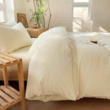 Hotel Soft Microfiber Duvet Cover Set-2000TC Quilt Cover Set & Pillowcases -1 Donna Cover Zipper Closure & 1 x Pillowcases-Breathable Bedding - Wrinkle, Fade, Stain Resistant(Cream White,Queen) In Australia - Darrahopens