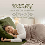 Hotel Quality Fitted Sheet - 1 Piece Fitted Sheet  -Breathable Bedding - Wrinkle, Fade, Stain Resistant- 16inch/40cm Deep Pocket Fitted Bed Sheet-Wrinkle and Fade Resistant,(Olive green,Queen) In Australia - Darrahopens