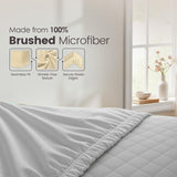 Hotel Quality Fitted Sheet - 1 Piece Fitted Sheet  -Breathable Bedding - Wrinkle, Fade, Stain Resistant- 16inch/40cm Deep Pocket Fitted Bed Sheet-Wrinkle and Fade Resistant,(Silver-gray,Queen) In Australia - Darrahopens