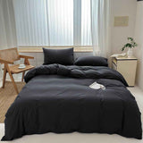 Hotel Soft Microfiber Duvet Cover Set-2000TC Quilt Cover Set & Pillowcases -1 Donna Cover Zipper Closure & 1 x Pillowcases-Breathable Bedding - Wrinkle, Fade, Stain Resistant(Black,Single) In Australia - Darrahopens