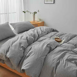 Hotel Soft Microfiber Duvet Cover Set-2000TC Quilt Cover Set & Pillowcases -1 Donna Cover Zipper Closure & 1 x Pillowcases-Breathable Bedding - Wrinkle, Fade, Stain Resistant(Grey,Single) In Australia - Darrahopens