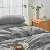 Hotel Soft Microfiber Duvet Cover Set-2000TC Quilt Cover Set & Pillowcases -1 Donna Cover Zipper Closure & 1 x Pillowcases-Breathable Bedding - Wrinkle, Fade, Stain Resistant(Grey,Single) In Australia - Darrahopens