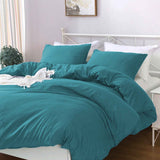 Hotel Soft Microfiber Duvet Cover Set-2000TC Quilt Cover Set & Pillowcases -1 Donna Cover Zipper Closure & 1 x Pillowcases-Breathable Bedding - Wrinkle, Fade, Stain Resistant(Biscay blue,Single) In Australia - Darrahopens