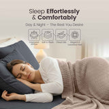 Hotel Quality Fitted Sheet - 1 Piece Fitted Sheet  -Breathable Bedding - Wrinkle, Fade, Stain Resistant- 16inch/40cm Deep Pocket Fitted Bed Sheet-Wrinkle and Fade Resistant,(Dark gray,Single) In Australia - Darrahopens