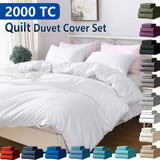 Hotel Soft Microfiber Duvet Cover Set-2000TC Quilt Cover Set & Pillowcases -1 Donna Cover Zipper Closure & 1 x Pillowcases-Breathable Bedding - Wrinkle, Fade, Stain Resistant(Raw white,Super King) In Australia - Darrahopens