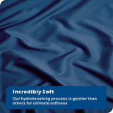 Hotel Soft Microfiber Duvet Cover Set-2000TC Quilt Cover Set & Pillowcases -1 Donna Cover Zipper Closure & 1 x Pillowcases-Breathable Bedding - Wrinkle, Fade, Stain Resistant(Navy,Super King)