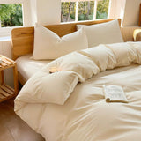 Hotel Soft Microfiber Duvet Cover Set-2000TC Quilt Cover Set & Pillowcases -1 Donna Cover Zipper Closure & 1 x Pillowcases-Breathable Bedding - Wrinkle, Fade, Stain Resistant(Cream White,Super King) In Australia - Darrahopens