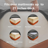 Hotel Soft Bed Sheet Set- Bedding Sheets & Pillowcases -Breathable Bedding - Wrinkle, Fade, Stain Resistant-Deep Pocket Flat Fitted Bed Sheet Set(Dark gray,Super King) In Australia - Darrahopens