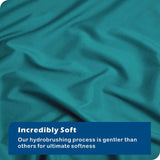 3 Piece Hotel Soft Microfiber Quilt Cover Set-2000TC Duvet/Donna Cover Set & Pillowcases -1 Quilt Cover Zipper Closure & 1 x Pillowcases-Breathable Bedding - Wrinkle, Fade, Stain Resistant(Biscay blue,Double)