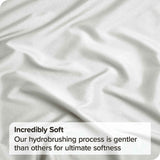 4 Piece Bed Sheet Set- Bedding Sheets & Pillowcases -Breathable Bedding - Wrinkle, Fade, Stain Resistant-Deep Pocket Flat Fitted Bed Sheet Set(Raw white,Double)