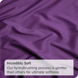 4 Piece Bed Sheet Set- Bedding Sheets & Pillowcases -Breathable Bedding - Wrinkle, Fade, Stain Resistant-Deep Pocket Flat Fitted Bed Sheet Set(Purple,Double)