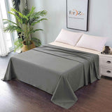 Elegant Comfort Premium Hotel Quality 1-Piece Double Flat Sheet, Luxury and Softest 2000 Thread Count Bedding Flat Sheet(Double,Grey)