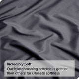 4 Piece Bed Sheet Set- Bedding Sheets & Pillowcases -Breathable Bedding - Wrinkle, Fade, Stain Resistant-Deep Pocket Flat Fitted Bed Sheet Set(Dark gray,King)