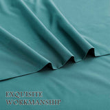 4 Piece Bed Sheet Set- Bedding Sheets & Pillowcases -Breathable Bedding - Wrinkle, Fade, Stain Resistant-Deep Pocket Flat Fitted Bed Sheet Set(Biscay blue,King)