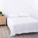 Elegant Comfort Premium Hotel Quality 1-Piece King Flat Sheet, Luxury and Softest 2000 Thread Count Bedding Flat Sheet(King,White)