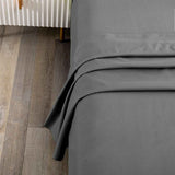 Elegant Comfort Premium Hotel Quality 1-Piece King Single Flat Sheet, Luxury and Softest 2000 Thread Count Bedding Flat Sheet(King Single,Grey)