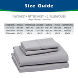 4 Piece Bed Sheet Set- Bedding Sheets & Pillowcases -Breathable Bedding - Wrinkle, Fade, Stain Resistant-Deep Pocket Flat Fitted Bed Sheet Set(Black,Queen)