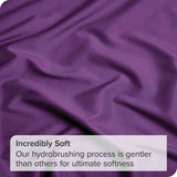 4 Piece Bed Sheet Set- Bedding Sheets & Pillowcases -Breathable Bedding - Wrinkle, Fade, Stain Resistant-Deep Pocket Flat Fitted Bed Sheet Set(Purple,Queen)