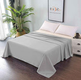 Elegant Comfort Premium Hotel Quality 1-Piece Queen Flat Sheet, Luxury and Softest 2000 Thread Count Bedding Flat Sheet(Queen,Silver-gray)