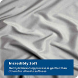 2 Piece Hotel Soft Microfiber Quilt Cover Set-2000TC Duvet/Donna Cover Set & Pillowcases -1 Quilt Cover Zipper Closure & 1 x Pillowcases-Breathable Bedding - Wrinkle, Fade, Stain Resistant(Silver-gray,Single)