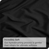 3 Piece Bed Sheet Set- Bedding Sheets & Pillowcases -Breathable Bedding - Wrinkle, Fade, Stain Resistant-Deep Pocket Flat Fitted Bed Sheet Set(Black,Single)