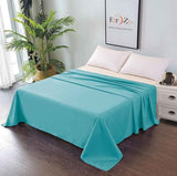 Elegant Comfort Premium Hotel Quality 1-Piece Single Flat Sheet, Luxury and Softest 2000 Thread Count Bedding Flat Sheet(Single,Ice blue)