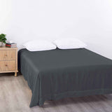 Elegant Comfort Premium Hotel Quality 1-Piece Single Flat Sheet, Luxury and Softest 2000 Thread Count Bedding Flat Sheet(Single,Dark gray)