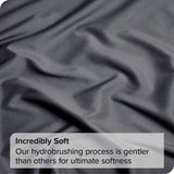 4 Piece Bed Sheet Set- Bedding Sheets & Pillowcases -Breathable Bedding - Wrinkle, Fade, Stain Resistant-Deep Pocket Flat Fitted Bed Sheet Set(Dark gray,Super King)