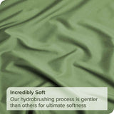 Elegant Comfort Premium Hotel Quality 1-Piece Super King Flat Sheet, Luxury and Softest 2000 Thread Count Bedding Flat Sheet(Super King,Olive green)
