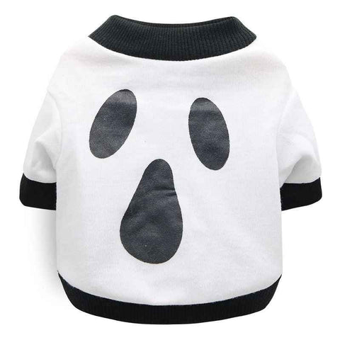 DROOLING DOG Pet Dog Cat Clothes Cotton T Shirt White (mask) XS