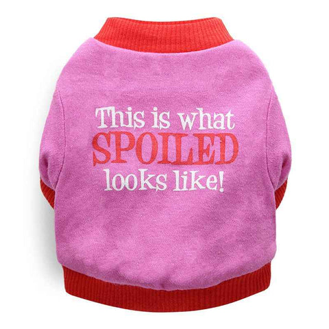 DROOLING DOG Pet Dog Cat Clothes Cotton T Shirt Rose (spoiled shoes) XS