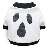 DROOLING DOG Pet Dog Cat Clothes Cotton T Shirt White (mask)