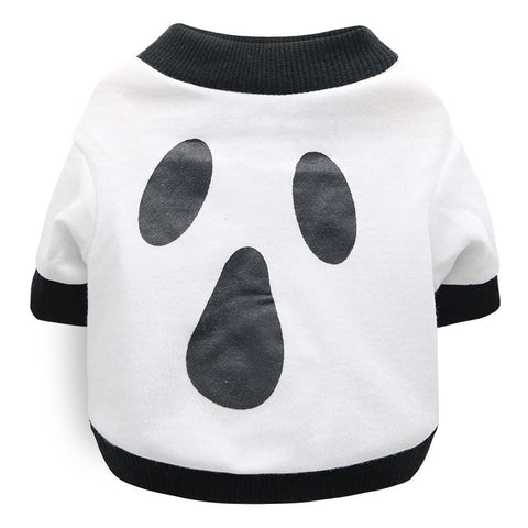 DROOLING DOG Pet Dog Cat Clothes Cotton T Shirt White (mask)