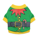DROOLING DOG Pet Dog Cat Clothes Cotton T Shirt Orange Green Edge (pumpkin head)