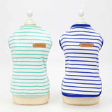 DADAGOU Dog Vest Cotton Striped Casual Pet Clothing 21 Casual Striped Vest-Red XL