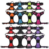 Micardi Reflective Dog Harness Vest Leash Purple S