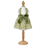 Leisure Darling Pet Dog Dress Cotton Princess Style Green 16/XL