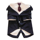 Pet Suit Dog Tuxedo Wedding little tail Polyester Khaki 4XL
