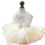 PETCIRCLE Pet Dog Cat Polyester Gauze Skirt Dress Starlight Wedding Dress XL-about 7.00 kg-9.00 kg