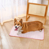 Jun Zhe Pet Ice Silk Cooling Mat for Dogs Ice silk pad blue L(70*55cm) about 170g