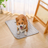Jun Zhe Pet Ice Silk Cooling Mat for Dogs Ice silk pad blue L(70*55cm) about 170g
