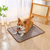 Jun Zhe Pet Ice Silk Cooling Mat for Dogs Ice silk pad blue L(70*55cm) about 170g