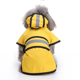 BJAYPET Dog Raincoat Polyester Reflective Small Pet... Yellow