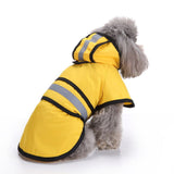 BJAYPET Dog Raincoat Polyester Reflective Small Pet... Yellow