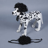 Pet Wig Dog Cat Short Curly Fluffy Hair Black