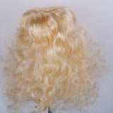 Pet Wig Long Curly Light Gold K Silk P Silk
